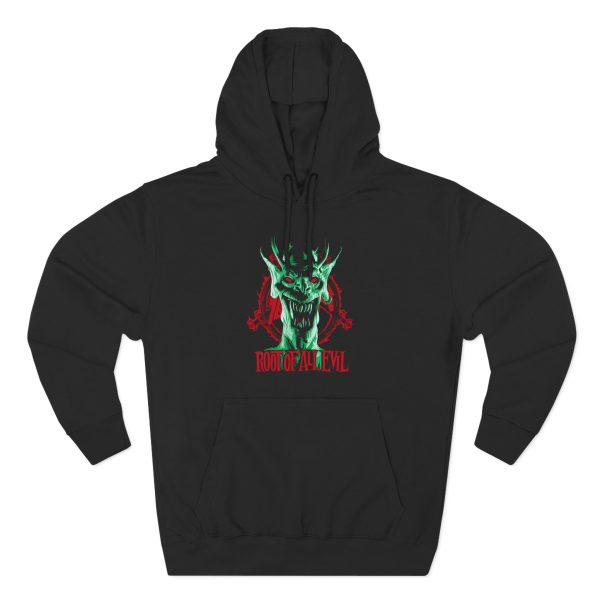 Slayr Root Of All Evil Splatter Three-Panel Fleece Hoodie