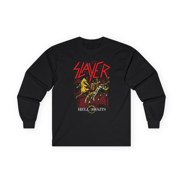 Slayr Torn Asunder Hell Awaits Tracklist Unisex Ultra Cotton Long Sleeve Tee
