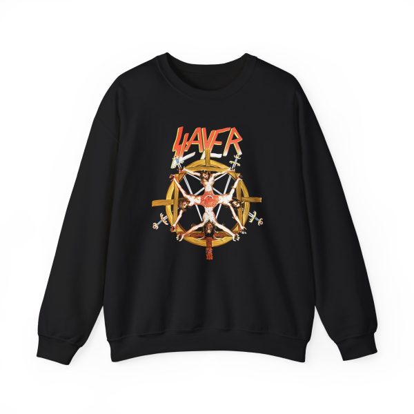 Slayr Crucifixion Wheel Unisex Heavy Blend™ Crewneck Sweatshirt