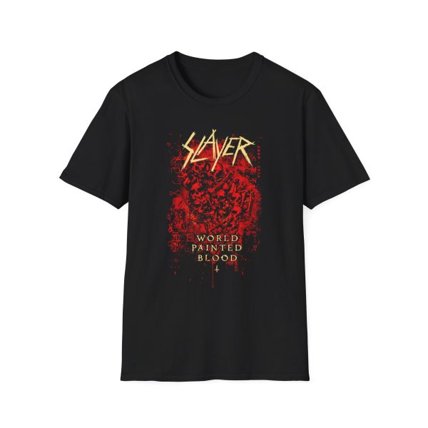 Slayr World Painted Blood Skulls Unisex Softstyle T-Shirt