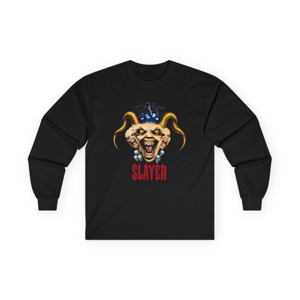 Slayr Triple Demon Head Unisex Ultra Cotton Long Sleeve Tee