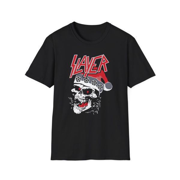 Slayr Laughing Skull Holiday Unisex Softstyle T-Shirt