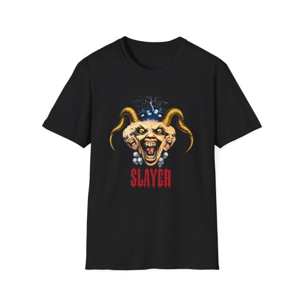 Slayr Triple Demon Head Unisex Softstyle T-Shirt