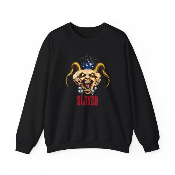 Slayr Triple Demon Head Unisex Heavy Blend™ Crewneck Sweatshirt