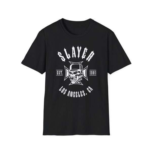 Slayr ESTABLISHED 1981 SKULL Unisex Softstyle T-Shirt