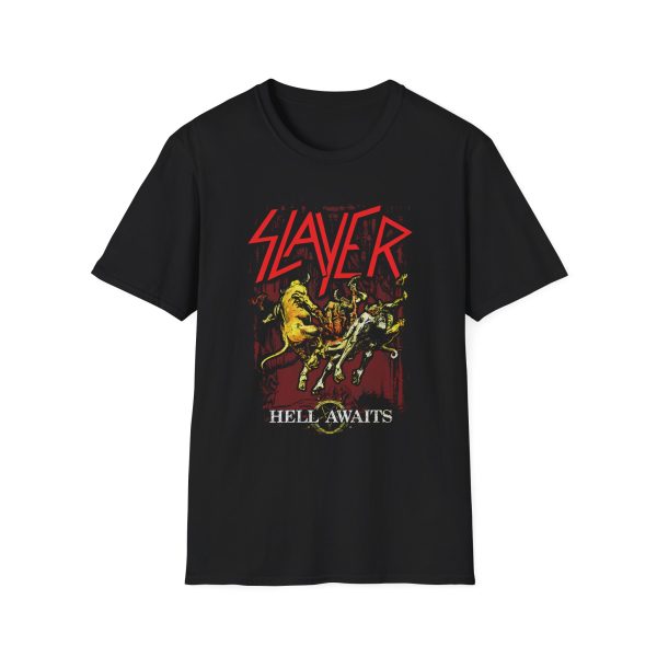 Slayr Torn Asunder Hell Awaits Tracklist Unisex Softstyle T-Shirt