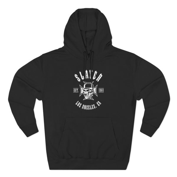 Slayr ESTABLISHED 1981 SKULL Three-Panel Fleece Hoodie