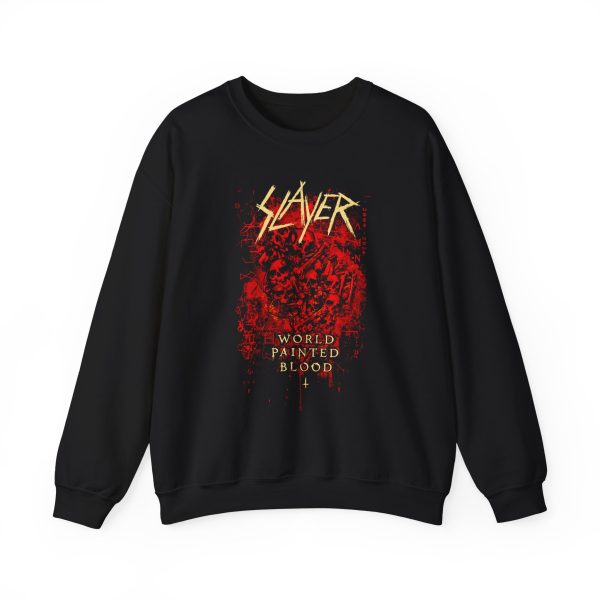 Slayr World Painted Blood Skulls Unisex Heavy Blend™ Crewneck Sweatshirt
