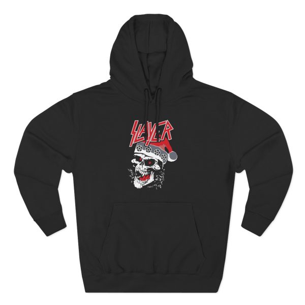 Slayr Laughing Skull Holiday Three-Panel Fleece Hoodie