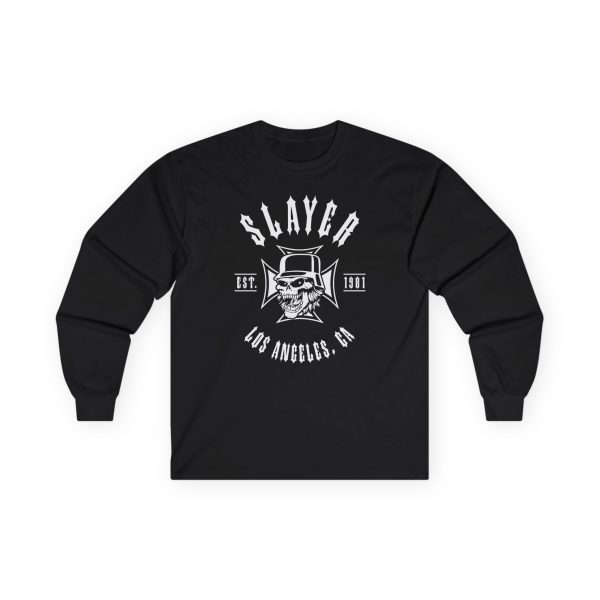 Slayr ESTABLISHED 1981 SKULL Unisex Ultra Cotton Long Sleeve Tee
